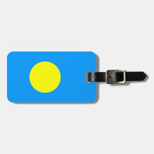 Flagge Palaus Gepäckanhänger (Vorderseite horizontal)