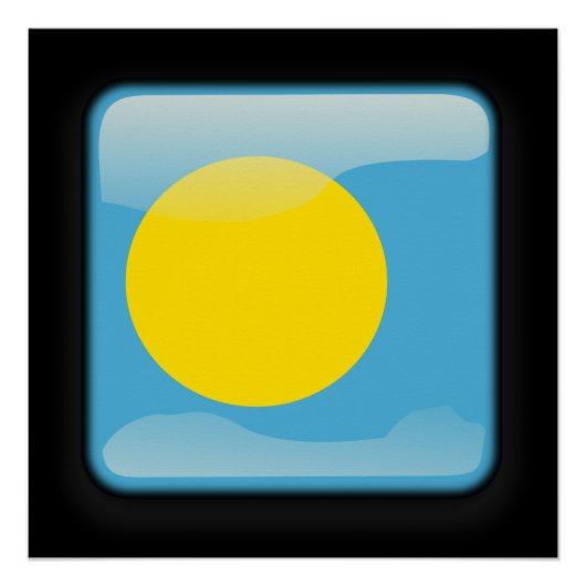 Flagge Palaus Poster (Vorderseite)