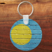 Flagge Palaus Schlüsselanhänger (Vorderseite)