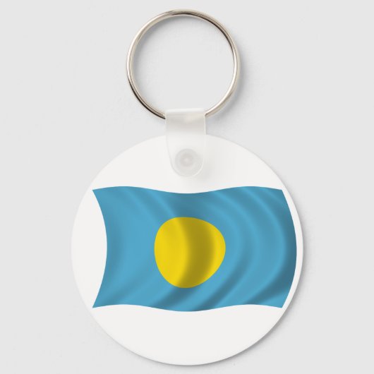 Flagge Palaus Schlüsselanhänger (Vorderseite)