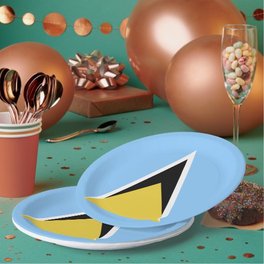 Flagge Pappteller (Multi)