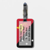 Flagge Papua-Neu-Guinea einfacher Identifikation Gepäckanhänger (Rückseite vertikal)