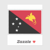 Flagge Papua - Neue Guinea Aufkleber (Blatt)