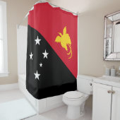 Flagge Papua - Neue Guinea Duschvorhang (Beispiel)