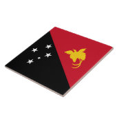 Flagge Papua - Neue Guinea Fliese (Seite)