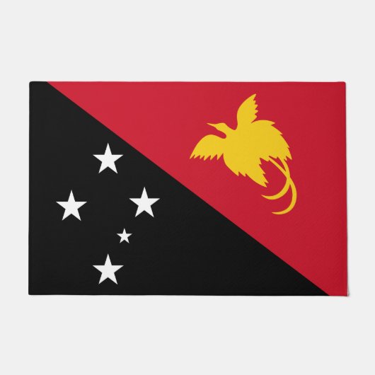Flagge Papua - Neue Guinea Fußmatte (Vorderseite)
