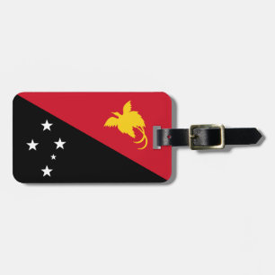 Flagge Papua - Neue Guinea Gepäckanhänger