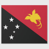Flagge Papua - Neue Guinea Geschenkpapier (Flach)