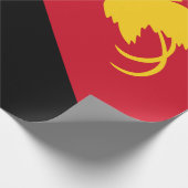 Flagge Papua - Neue Guinea Geschenkpapier (Ecke)
