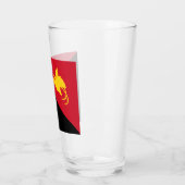 Flagge Papua - Neue Guinea Glas (Links)