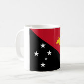 Flagge Papua - Neue Guinea Kaffeetasse (Vorderseite Links)