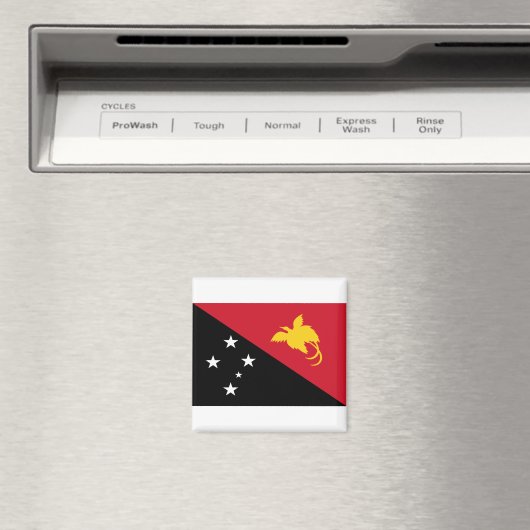 Flagge Papua - Neue Guinea Magnet (In Situ (Geschirrspüler))