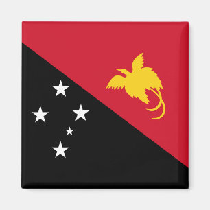 Flagge Papua - Neue Guinea Magnet