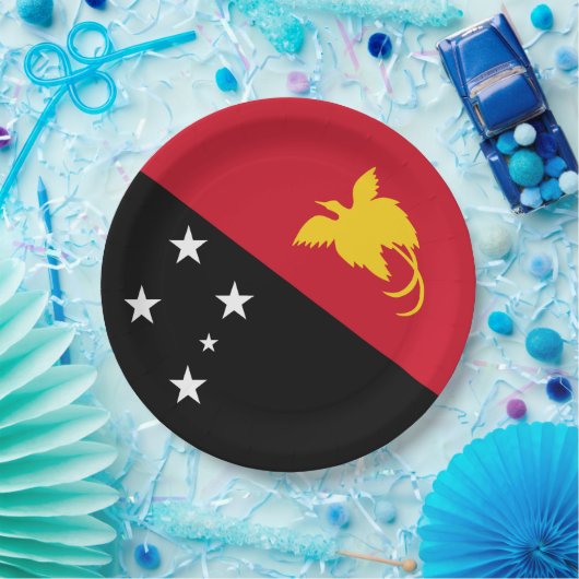 Flagge Papua - Neue Guinea Pappteller (Party)