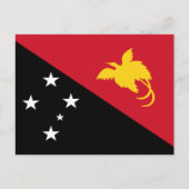 Flagge Papua - Neue Guinea Postkarte (Vorderseite)