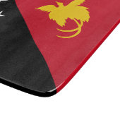 Flagge Papua - Neue Guinea Schneidebrett (Ecke)