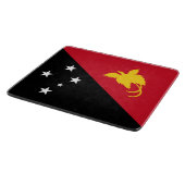 Flagge Papua - Neue Guinea Schneidebrett (Ecke)