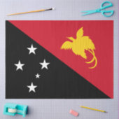 Flagge Papua - Neue Guinea Seidenpapier (Basteln)