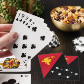 Flagge Papua - Neue Guinea Spielkarten (In Situ)