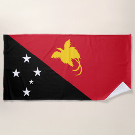 Flagge Papua - Neue Guinea Strandtuch