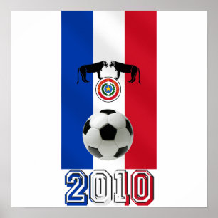 Flagge Paraguays 2010 der Poster