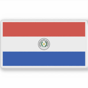 Flagge Paraguays Aufkleber
