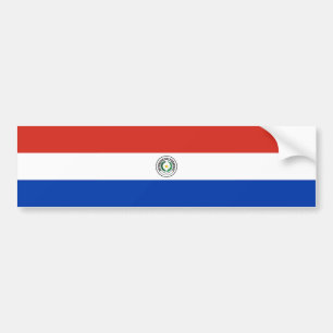 Flagge Paraguays Autoaufkleber