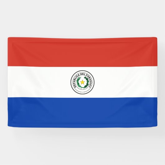 Flagge Paraguays Banner (Horizontal)
