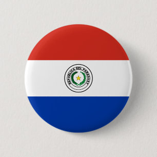 Flagge Paraguays Button