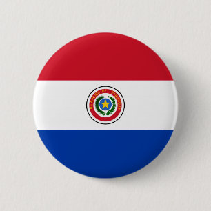 Flagge Paraguays Button