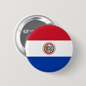 Flagge Paraguays Button (Vorne & Hinten)