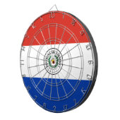 Flagge Paraguays Dartscheibe (Vorderseite rechts)