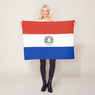 Flagge Paraguays Fleecedecke