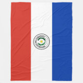 Flagge Paraguays Fleecedecke (Vorderseite)