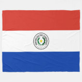Flagge Paraguays Fleecedecke (Vorderseite (Horizontal))