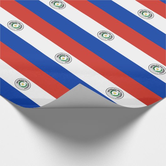 Flagge Paraguays Geschenkpapier (Ecke)