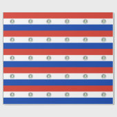 Flagge Paraguays Geschenkpapier (Flach)