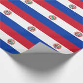 Flagge Paraguays Geschenkpapier (Ecke)