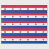 Flagge Paraguays Geschenkpapier (Flach)