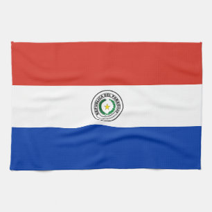 Flagge Paraguays Geschirrtuch
