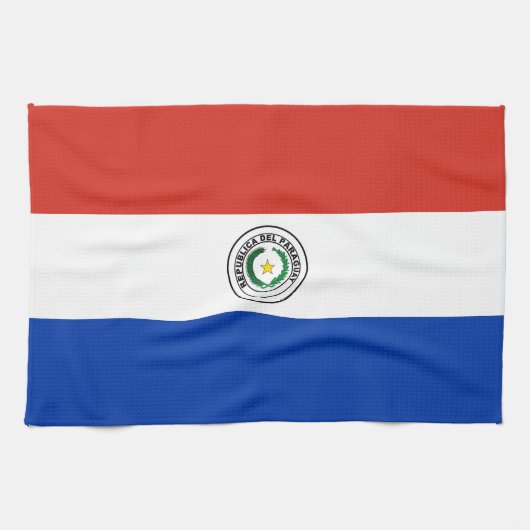 Flagge Paraguays Geschirrtuch (Horizontal)