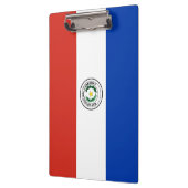 Flagge Paraguays Klemmbrett (Links)