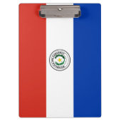 Flagge Paraguays Klemmbrett (Vorderseite)