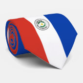 Flagge Paraguays Krawatte (Gerollt)
