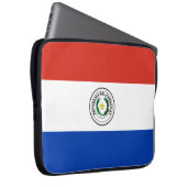 Flagge Paraguays Laptopschutzhülle (Vorne Rechts)
