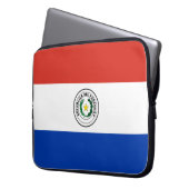 Flagge Paraguays Laptopschutzhülle (Vorderseite Links)