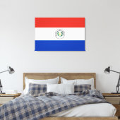 Flagge Paraguays Leinwanddruck (Insitu (Schlafzimmer))