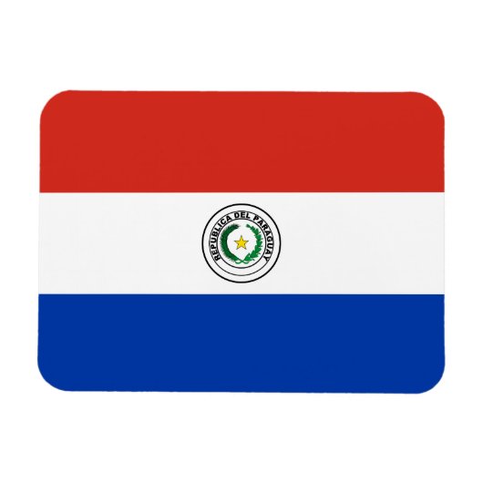 Flagge Paraguays Magnet (Horizontal)