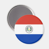 Flagge Paraguays Magnet (Vorderseite/Rückseite)