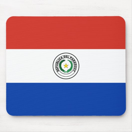 Flagge Paraguays Mousepad (Vorne)